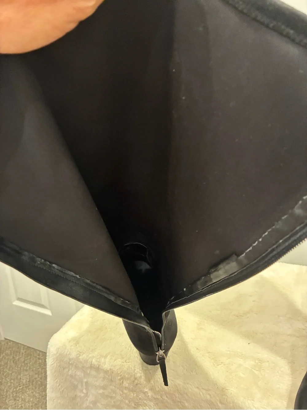 Nine West Black Over-the-Knee Suede Boots